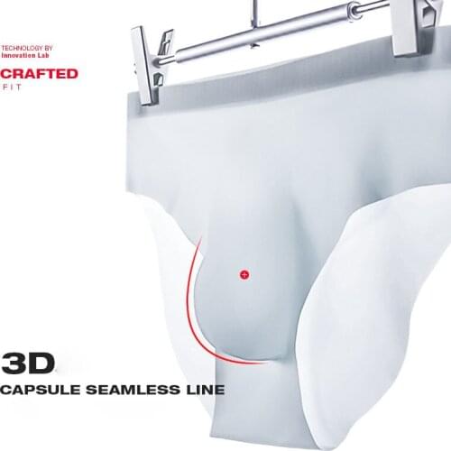 Sexy Mans Seamless Ice Silk Short Boxers See Through Underpants Pouch Calzoncillos Cool Hombres Boxeador Transparent Men briefs