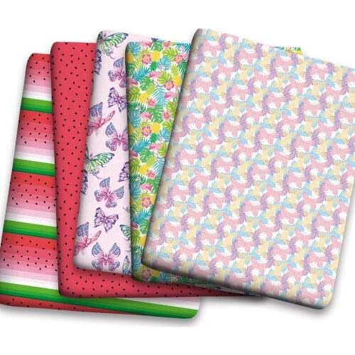 Spring Summer Cotton Super Dense Sewing Fabric Making Womens Wear Dress Children Clothing Home Clothes Cloth c01 0.5Meter