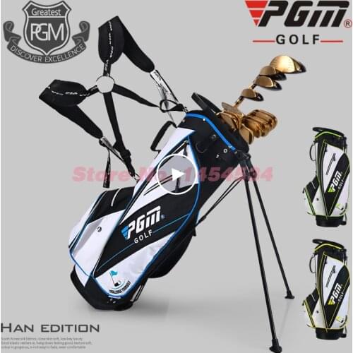 Ultra Light! PGM New Golf Bag Waterproof Men Caddy Golf Cart Tripod Rack Stuff Golf Bag Women Bracket Gun Stand Bag 14 Sockets