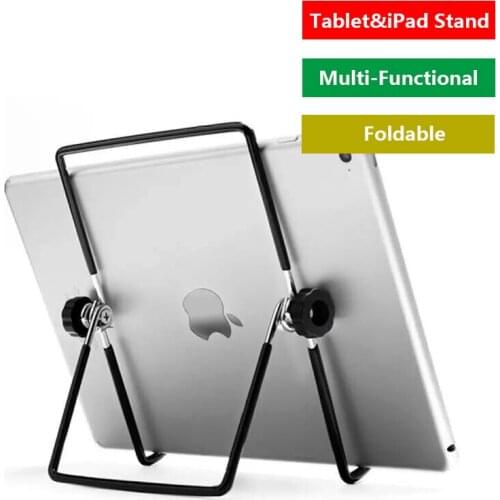 Universal Metal Tablet Holder for IPad Samsung / Pen Tablet Stand Mount Foldable Desk Flexible Stand for IPhone Xiaomi Huawei