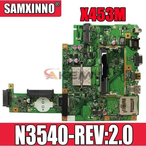 X453MA Motherboard For ASUS X453M X403MA F453MA Laptop Motherboard N3540-REV:2.0 Mainboard Integrated Test