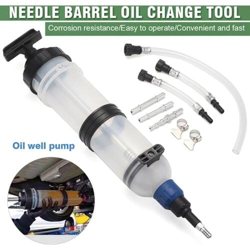 1pc Plastics Car Auto Gearbox Oil Extractor Filling Fluid Transfer Hand Pump Syringe Coolant Hydraulic Systems 1.5L Tool Parts