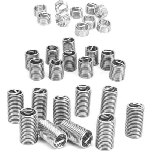 10Pcs Thread Inserts Male Female Reducing Nut Repair Tool Stainless Steel Fastener M16x2 Embossing Tools