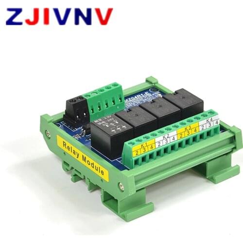 4 Channels 5V Optocoupler Isolation Relay Module Supply Voltage DC 5V Trigger Signal DC 3.3V 5V 12V 24V BMZ04R1-E