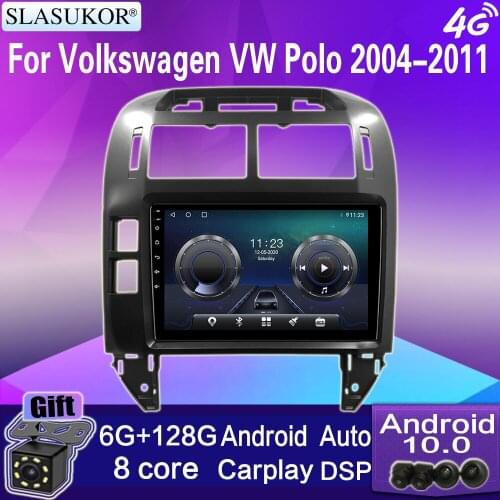 9“ Android 10 For Volkswagen VW Polo 2004-2011 Car Radio Stereo Receiver ultimedia System DSP GPS Navigation Player Carplay BT5
