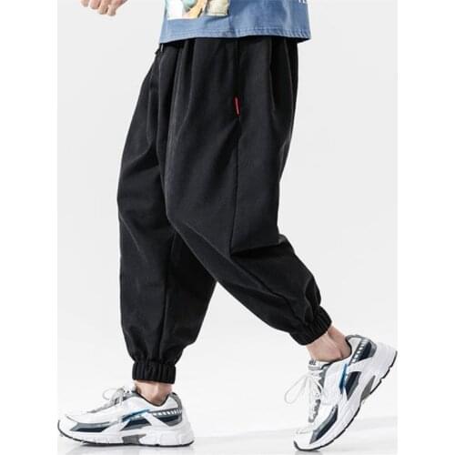 Men Sport Pants Big Size 2021 Spring Summer Baggy Harem Pants Trendy Streetwear Hip Hop Style Male Loose Jogging Trousers