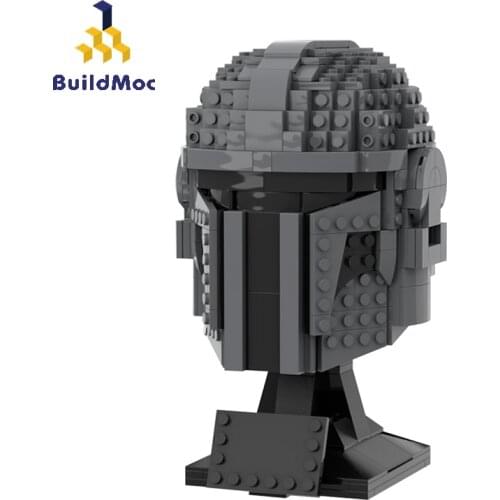 BuildMoc Technical MOC Star Plan Figures Helmet Statue Model Creator Expert Building Blocks Bricks Technician Toys For Children