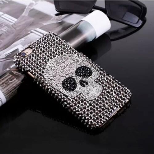 Fashion Diamond Glitter Case For Samsung Galaxy A71 A51 A72 A52 A42 A32 5G A12 A21S A50 A70 A60 A30 A20 A10 Cover Skull Case