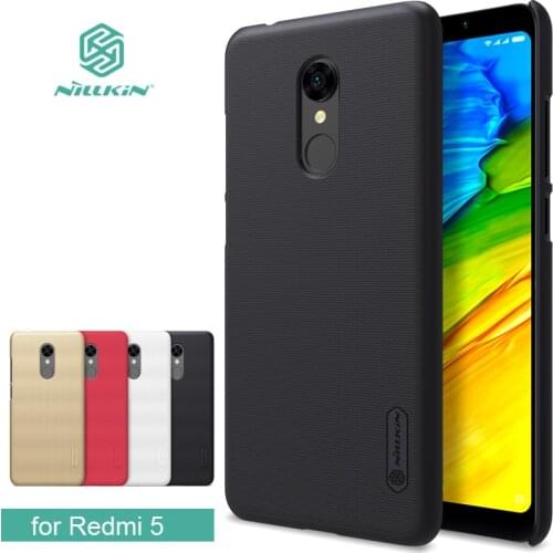 For Xiaomi Redmi 5 Case Nillkin Super Frosted Shield Hard PC Back Cover for Xiaomi Redmi 5 Nilkin Phone Case + Screen Protector