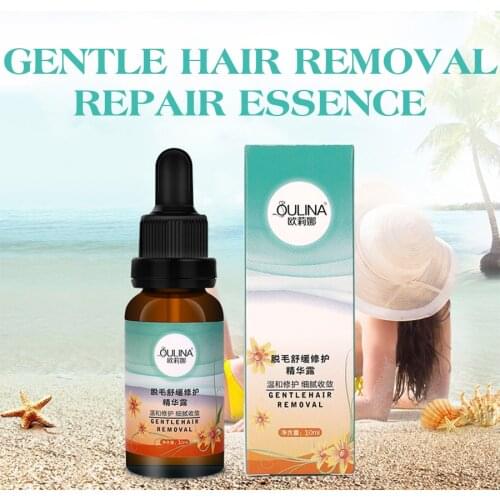 Hair Removal Repair Essence Oil Liquid Hyaluronic Acid Hair Removal Serum Hair Growth Inhibitor for Depilation Facial Body Care
