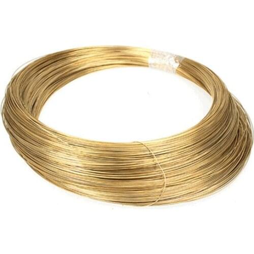 5Meters/Roll H62 Brass Wire Rod Diameter 0.3/0.4/0.5/0.6/0.8/1/1.5/2/2.5/3/4MMBrass Rope Brass Cable