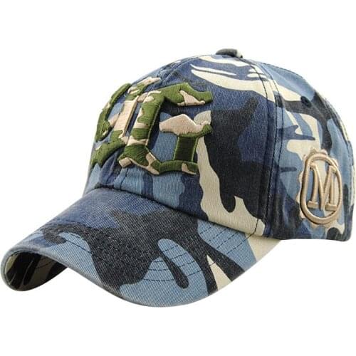 Summer New Fashion Camouflage Sun Hat Cartoon Adjustable Baseball Caps Womens Snapback Hats For Youth Men Women