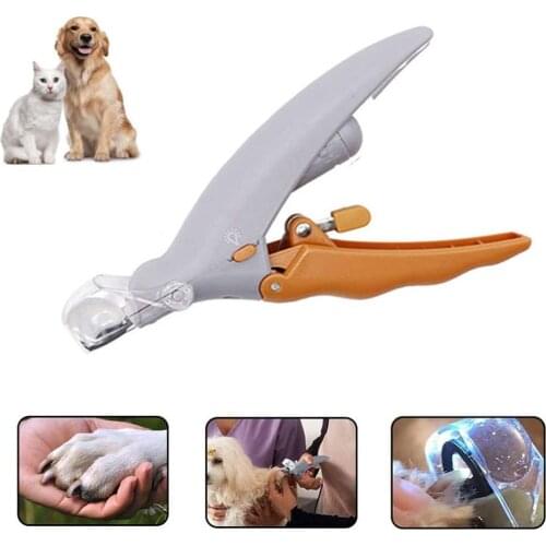 LED Light Pet Nail Clipper Cutter Electric Claw Scissor Dog Cat Nail Scissors Trimmer Grinder Grooming Tool Care Clippers