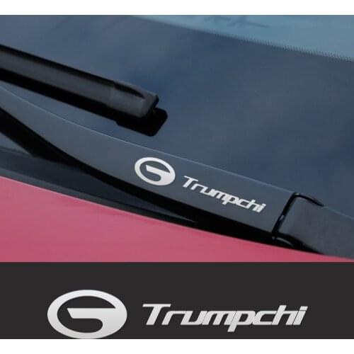 Car Metal Emblem Window Wiper Stickers Reflective Decor Decals For Trumpchi Gac Gs4 Gs5 Coupe Ga4 Gs8 Gm8 Accessories