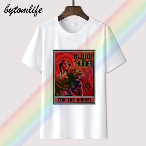 JINX World of Warcraft Mens Horde Warfront Premium Cotton T-Shirt