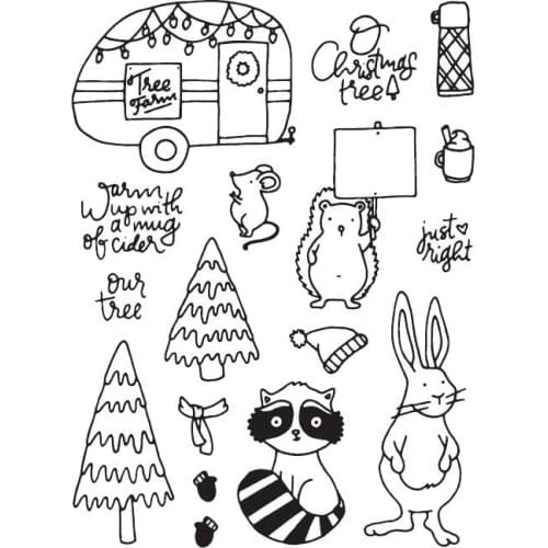 German Transparent Clear Silicone Stamp Seal DIY Scrapbooking photo Album Decorative A0674