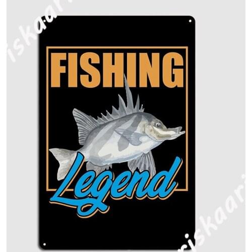 Born To Be A Fishing Legend Metal Sign Poster Customize Club Party Home Tin sign Poster