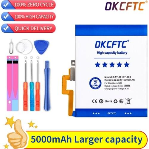OKCFTC 4800mAh BAT-58107-003 for BlackBerry Passport 4G Q30 SQW100-1 SQW100-3 Windermere Good Quality Battery +Gift tools