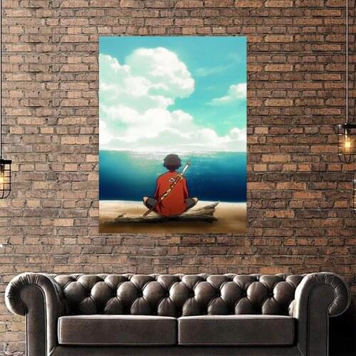 Home Decor Prints Painting HD Pictures Samurai Mugen Wall Art HD Modular 1 Panel Canvas Poster Bedside Background No Framework