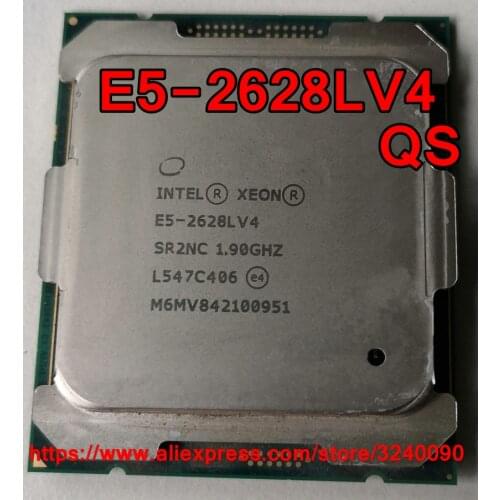 Intel Xeon CPU E5-2628LV4 QS version 1.90GHz 12-Cores 30M LGA2011-3 E5-2628L V4 processor E5 2628LV4 free shipping E5 2628L V4