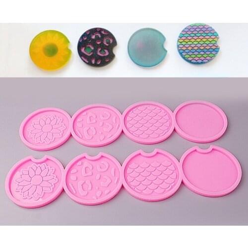 Silicone Jewelry Tray Epoxy Resin Casting Mold Sunflower Teapot Mat Tray Mold Jewelry Making Mold Home Decoration
