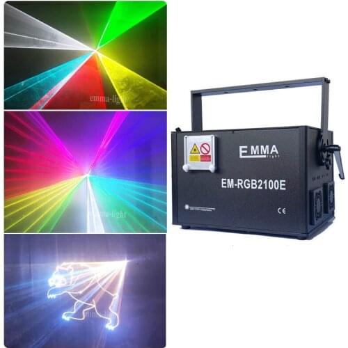 RGB Animation Laser Projector DMX512 Scanner DJ Disco Party Holiday 10000mw Stage Lighting Effect