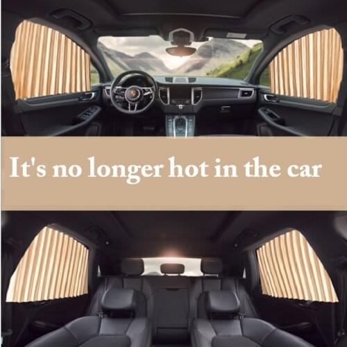 Car Curtain Side Window Shield Car Curtains With Sun Protection Windshield Interior Front Rear Auto Sunshade Covers Accessories
