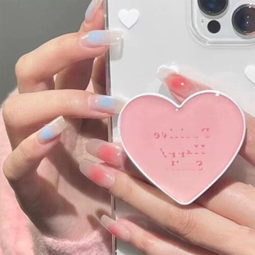 High Quality 24pcs Blue Pink Fake Nail Patch Glue Type Removable Long Paragraph Fashion Manicure False Save Time Nails Patch