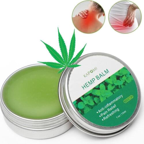 1PCS 10ML/20ML/30ML Hemp Pain Reliever Cream, Neck Body Knee Pain Balm, Herbal Ointment, Refreshing Muscle Massage Cream