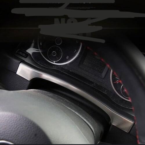 Car Accessories Instrument Panel Dashboard Trim Cover Sticker For Volkswagen VW Tiguan 2010 To 2017 Stainless Steel 1pc