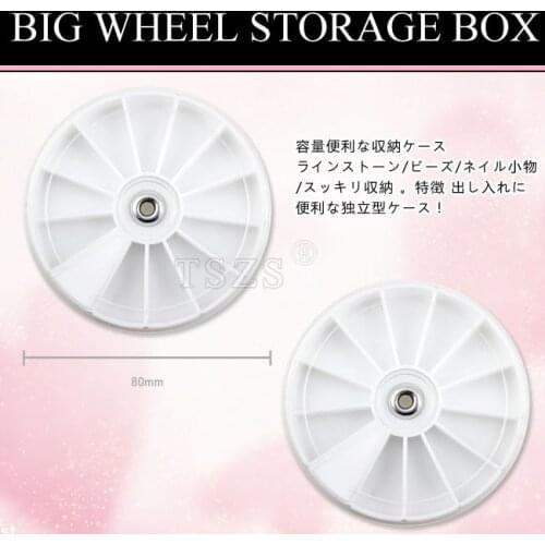 10PCS Empty Plastic Round Clear Storage Box Case for Nail Art Jewelry NT-53