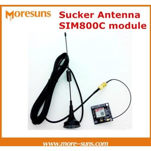 2pcs/lot Together With Sucker Antenna SMS data GSM GPRS module replace SIM900A ,SIM800C module