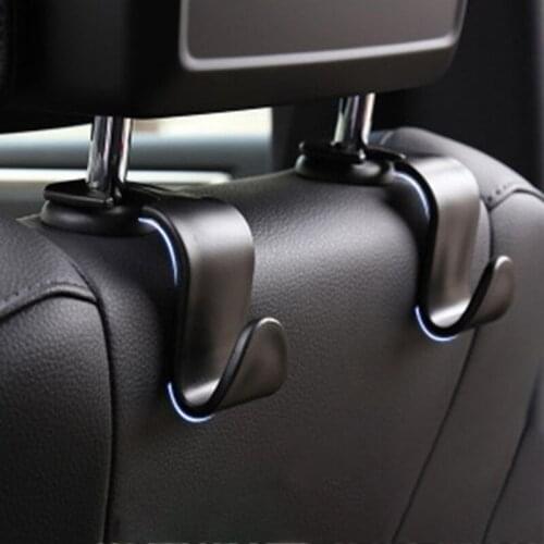 2pcs Car Rear Seat Hooks Universal Back Seat Hidden Car Seat Hanger Multi-function Storage Ornaments Car Interior Accessories