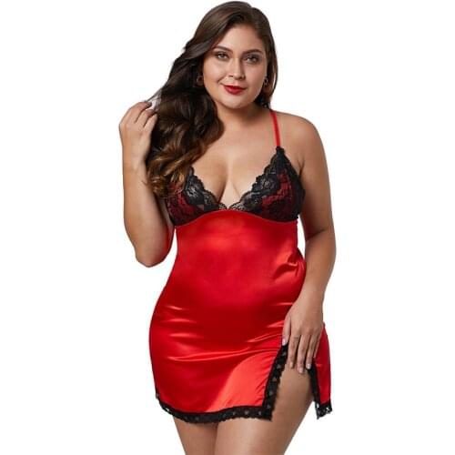 2020 Hot Women Sexy Lace Sling Lingerie Nightwear Robe Babydoll Attractive Sexy Sleepwear Charming S-2XL Night Dress Sleep Wear