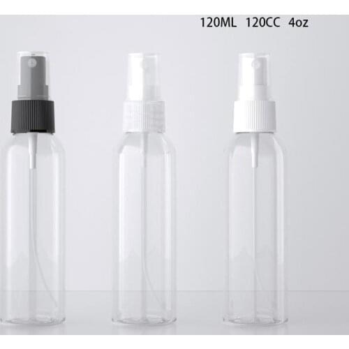 24 x 120ml 150ml 200ml Transparent Spray Bottles 200cc Clear PET Plastic Container Bottle Fine Mist Sprayer Shampoo Packaging