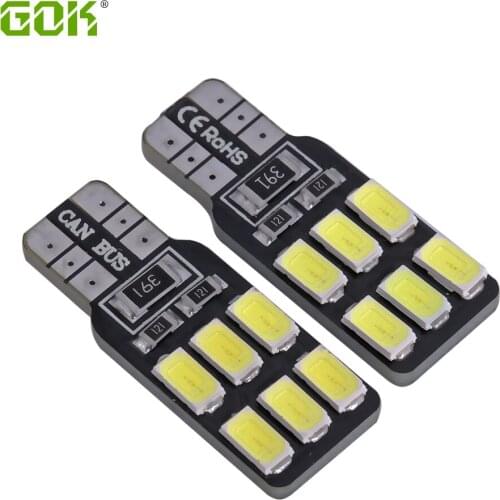4pcs/Lot Canbus T10 12smd 5630 5730 LED car Light Canbus T10 led W5W canbus 194 5730 SMD car Led Reading Light Signal lamp