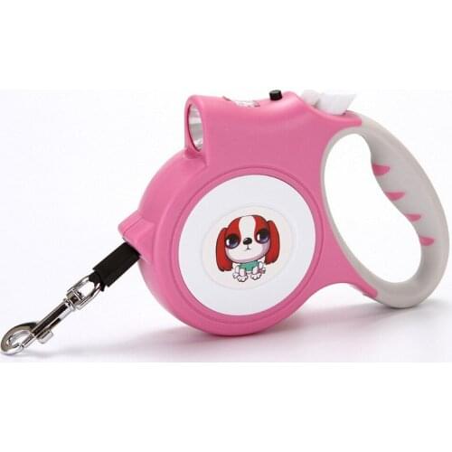 5M Durable Dog Leash Automatic Retractable Nylon Leash Extending Puppy Walking Running Leads For Small Medium Dogs Pet Supplies