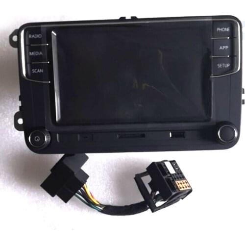 Android Auto Carplay Button New Upgrade RCD330 RCD330G Plus Car Radio With Adapter English For Octavia Superb