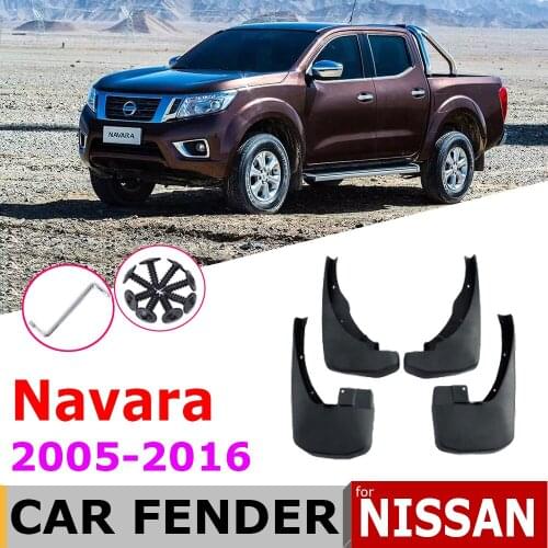 Mudflap For Nissan Navara D40 Brute Frontier 2016~2005 Fender Mud Guard Splash Flaps Mudguards Accessories 2009 2008 2007 2006