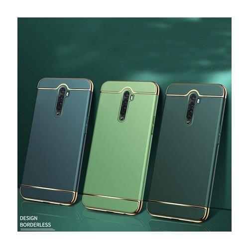 For OPPO Reno 2 2Z Case Hard PC Hybrid 3 in 1 Plating Matte Protective back cover case for oppo reno 2F reno2 Z full cover shell