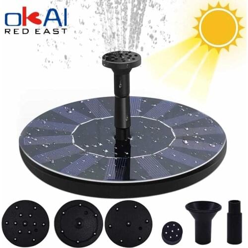 Solar Water Fountain Lights Garden Waterfall Fountain Pond Bird Bath Solar Panel Powered Water Pump Garden Decoration