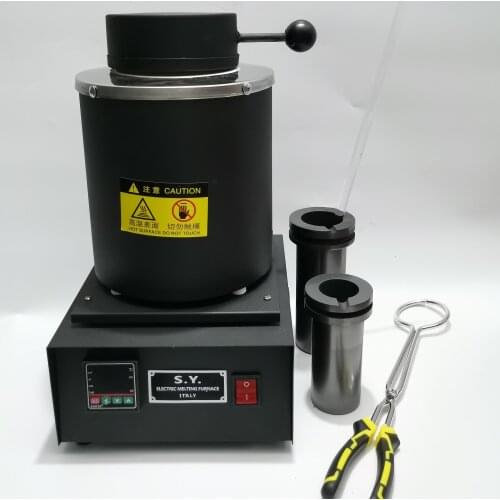 Jewelry Tools 1kg 2kg Gold Melting furnacer silver melting machine Mini Electric Melter with gloves Quartz rod