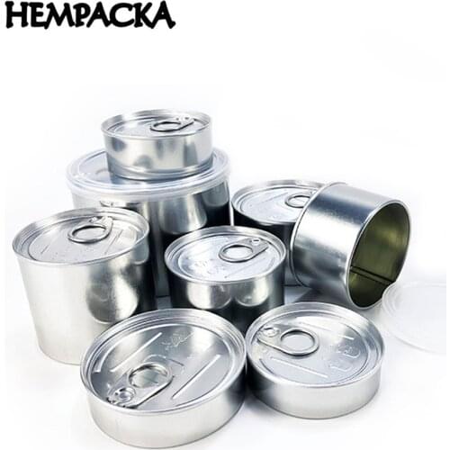 Pressitin Tin Can Raw Tobacco Dry Herb Flower Storage Box Large Metal Self-seal Container Black Clear Transparent Cover 3 Sizes