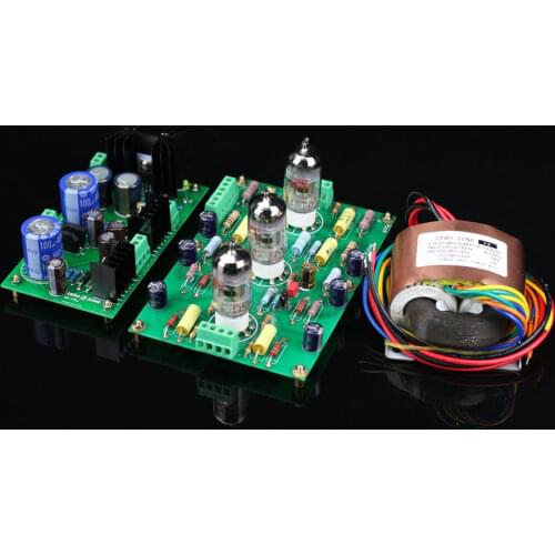 Assembled E834 RIAA MM Tube Phono Amp + Power Supply Board + Transformer