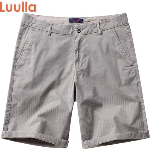 Men 2021 Summer New Smart Casual Stretch Twill 100% Cotton Shorts Men Classic Pocekts Legwear Striped Cargo Shorts 30-48 Oversiz