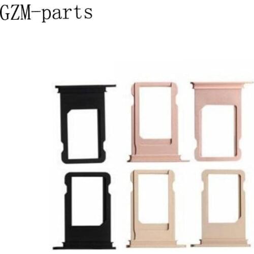 GZM-parts 50pcs/lot High Quality SIM Card Tray For iPhone 7 7 Plus Sim Card Tray Slot Holder Replacement Parts