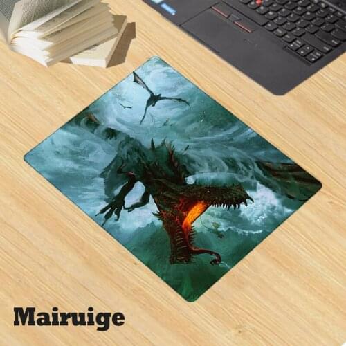 Mairuige Gaming Accessories Horror Creature Pattern Office Home Rubber Nonslip Small Mouse Pad Computer Laptop Keyboard Desk Mat