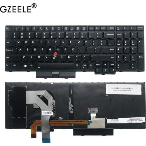 New US English Backlit Keyboard for Lenovo Thinkpad T570 P51S T580 P52S Backlight Teclado 01ER582 01ER541 SN20M07934