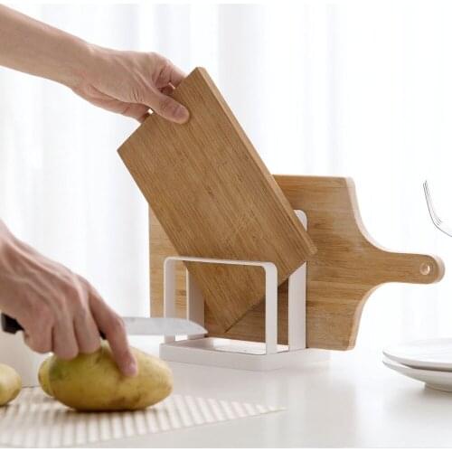 New Cutting Board Holder Rack Kitchen Storage Rag Dish Rack Holder Shelf Kitchen Organizer