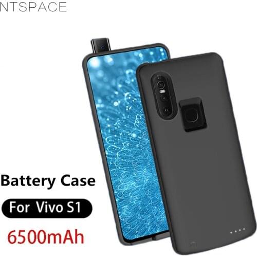 NTSPACE Portable Power Bank Charging Cover Case For VIVO S1 Battery Charger Cases 6500mAh Slim Extenal Battery Charging Cases